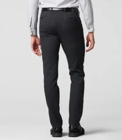 miesten puuvillahousut, BONN 5585 HERRINGBONE Harmaa Kuosi>Meyer New