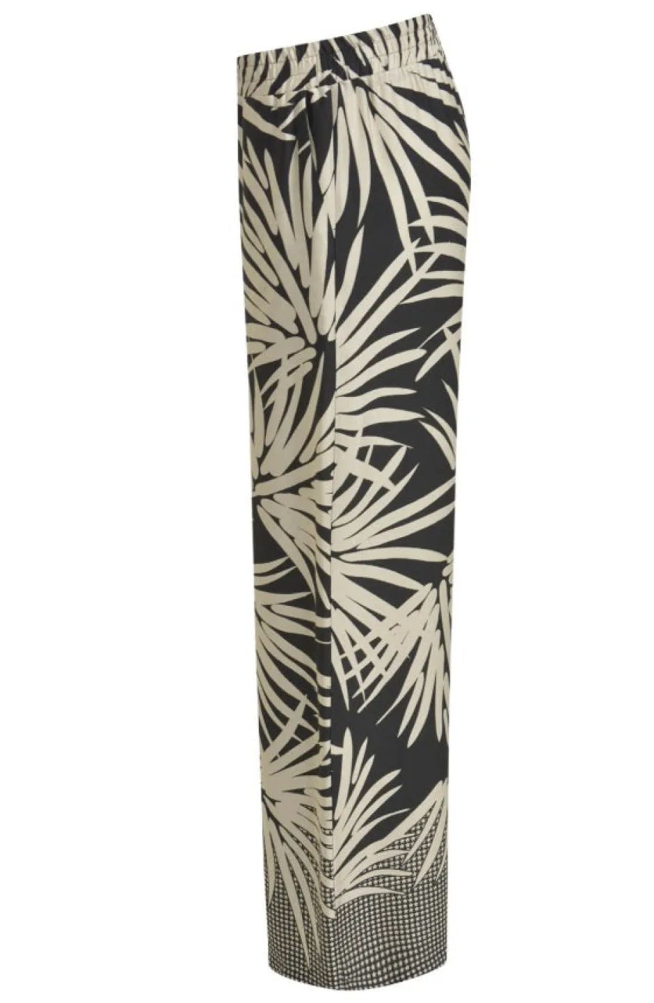 naisten housut, WIDLEG PANTS BLACK PRINT>Milano Italy Clearance