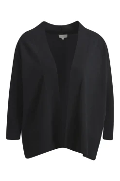 Naisten Neuletakki, OPEN SHORT CARDIGAN BLACK>Milano Italy New