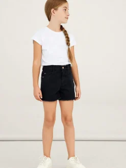 farkkushortsit, NKFROSE HW MOM DNM SHORTS>Name It Hot