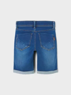 farkkushortsit, NKMSILAS SLIM DNM L SHORTS 2272 Indigo>Name It Best