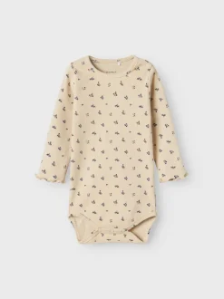 Lasten Body, NBFOLINNE LS BODY Beige Kuosi>Name It Online
