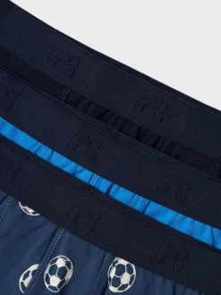 Lasten Bokserit 3-Pack, NKMBOXER 3P DARK DENIM FOOTBALL NOOS><noscript><img width=