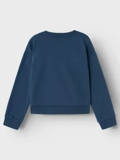 lasten college, NKFLASANNE LS LOOSE SHORT SWEAT>Name It New