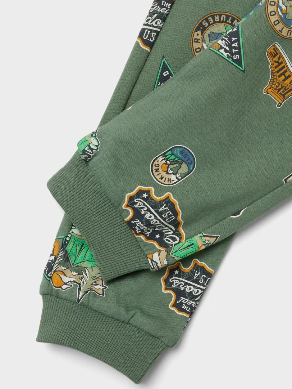 lasten collegehousut, NMMNENNO SWEAT PANT Armeijanvihreä>Name It Sale
