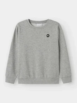 lasten collegepusero, NKMVIMO LS SWEATSHIRT Vaaleanharmaa>Name It New