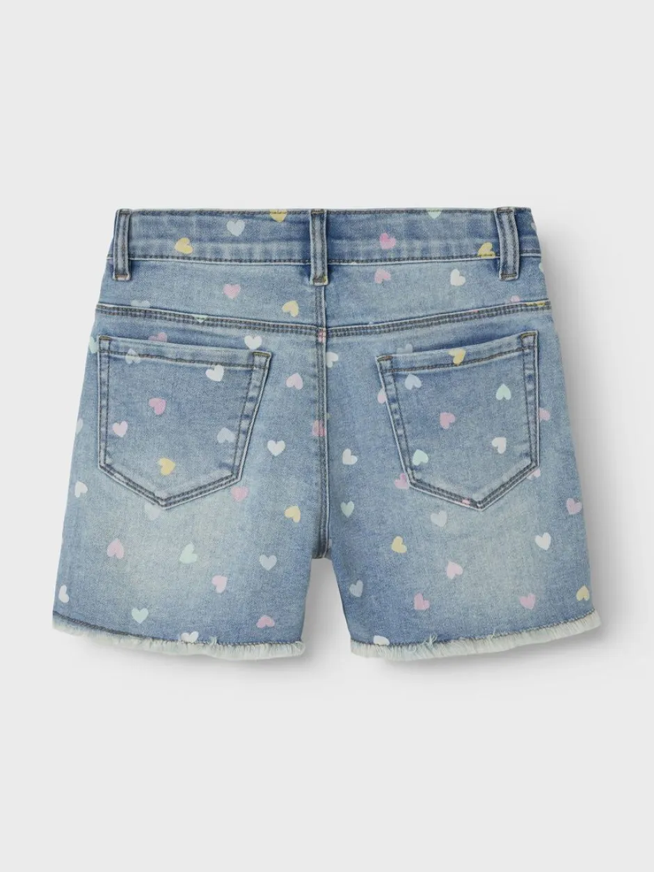 lasten farkkushortsit, NKFROSE HW MOM DENIM SHORTS 3555 Indigo>Name It Best