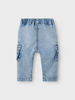 lasten farkut, NBMBEN BAGGY CARGO JEANS Indigo><noscript><img width=