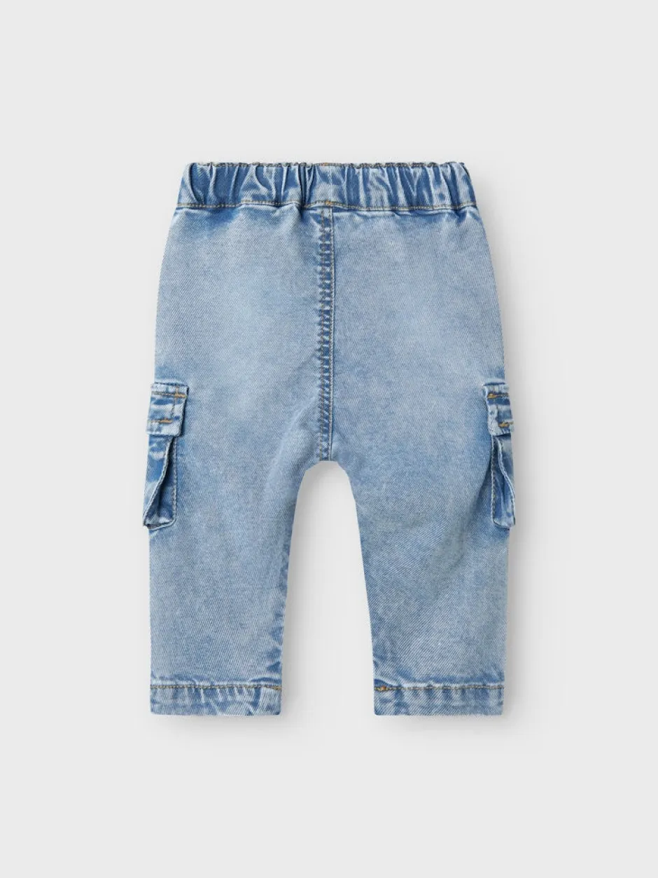 lasten farkut, NBMBEN BAGGY CARGO JEANS Indigo>Name It Discount