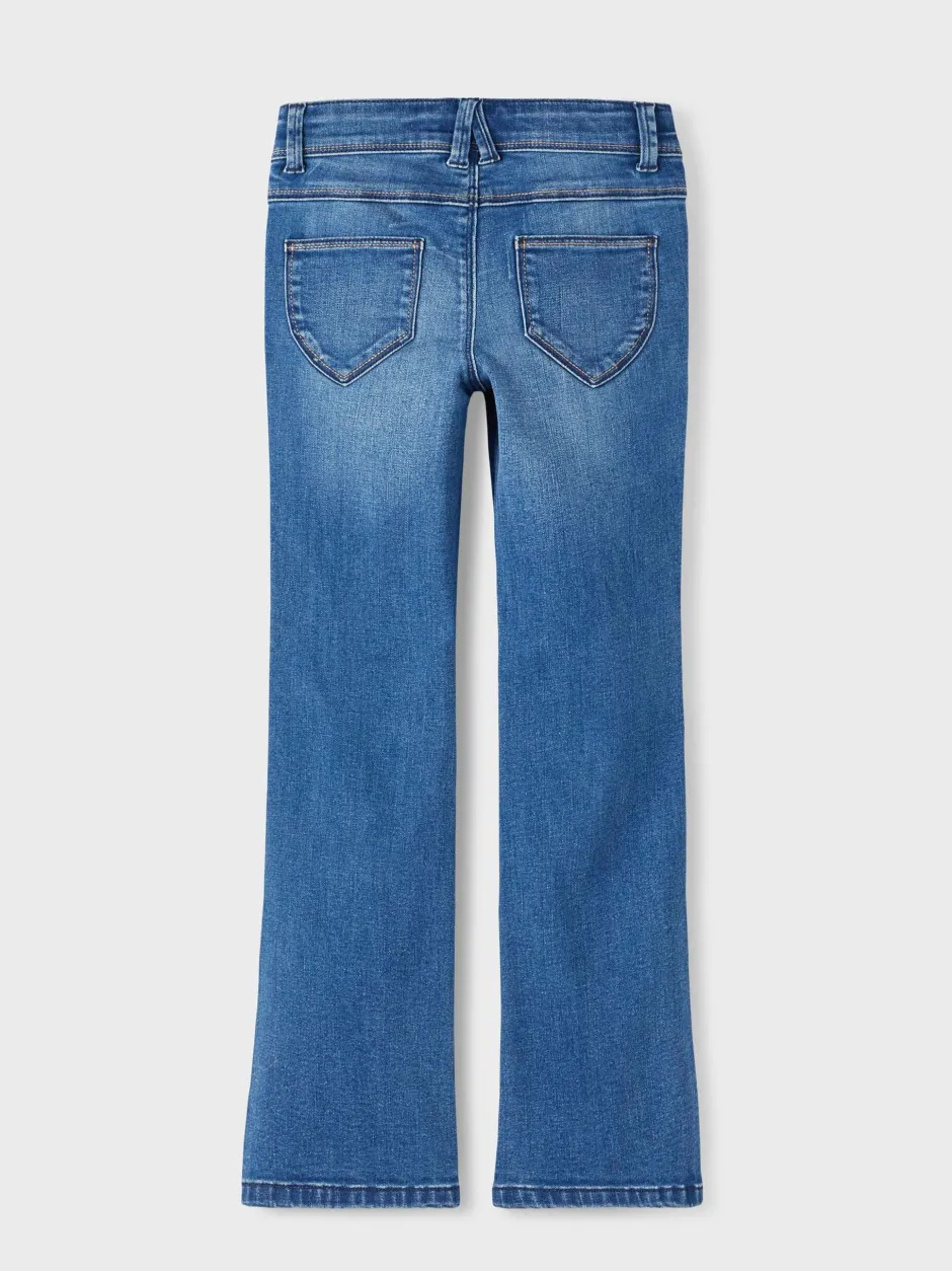 lasten farkut, NKFPOLLY SKINNY BOOT JEANS 1142 Sininen, Indigo>Name It