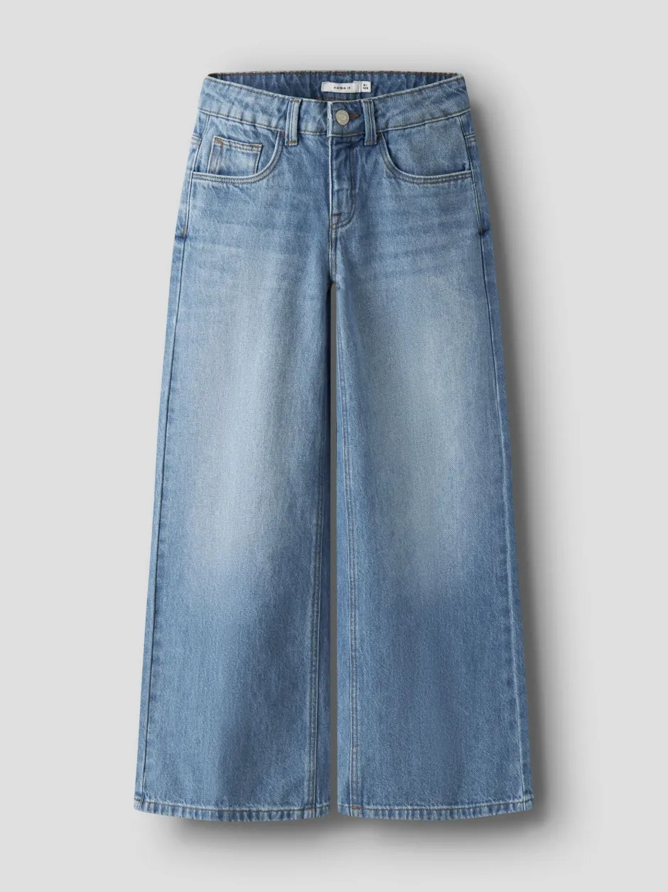 lasten farkut NKFROSE X-WIDE PRESS JEANS, sininen>Name It Outlet