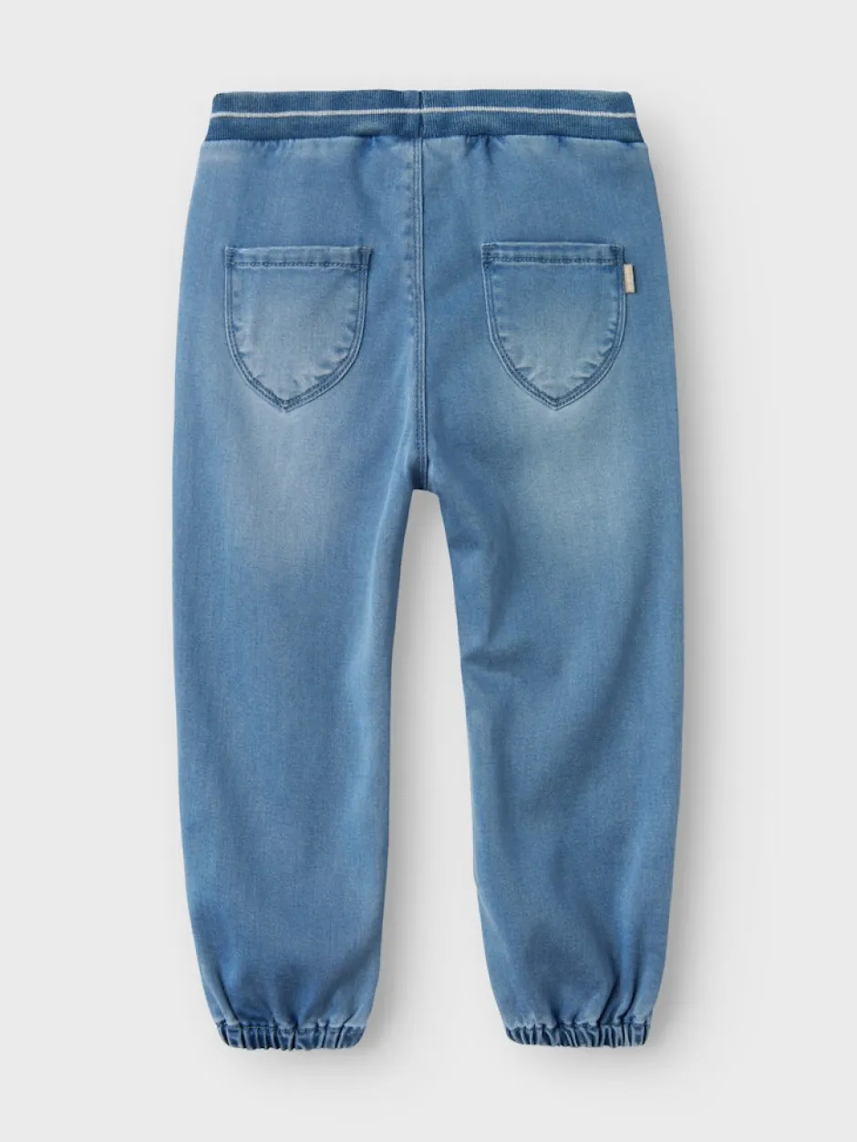 lasten farkut, NMFBELLA BAGGY ROUND JEANS Indigo>Name It