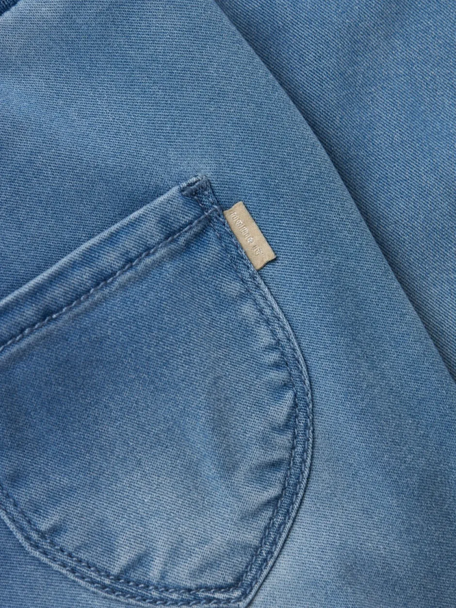 lasten farkut, NMFBELLA BAGGY ROUND JEANS Indigo>Name It