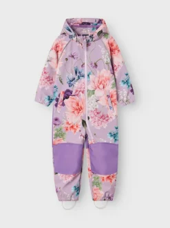 Lasten Haalari, NMF ALFA08 SOFTSHELL SUIT MULTI FLOWER Liila>Name It Outlet