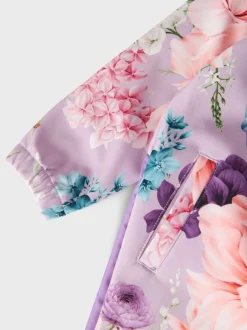 Lasten Haalari, NMF ALFA08 SOFTSHELL SUIT MULTI FLOWER Liila><noscript><img width=