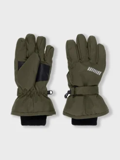 Lasten Hanskat, NKNSNOW 10 GLOVES Armeijanvihreä>Name It Hot