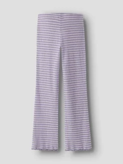 lasten housut NKFVEMMA FLARE PANT, raidallinen lila>Name It Outlet