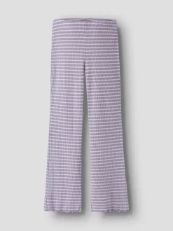 lasten housut NKFVEMMA FLARE PANT, raidallinen lila><noscript><img width=