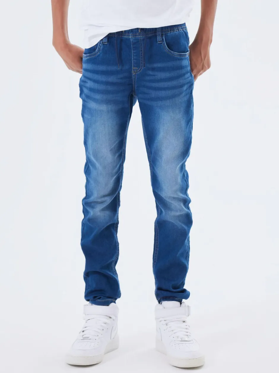 lasten housut, NKMRYAN SLIM SWE JEANS Indigo>Name It Online