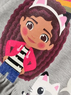 lasten mekko, NMFAMMA GABBY SWE DRESS Vaaleanharmaa><noscript><img width=