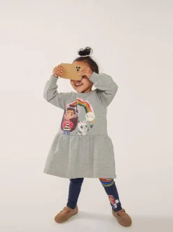 lasten mekko, NMFAMMA GABBY SWE DRESS Vaaleanharmaa><noscript><img width=