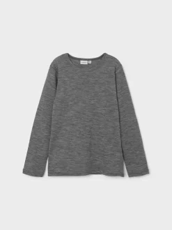 Lasten Merinovilla Paita NKMWANG WOOL PLAIN LS TOP>Name It Discount