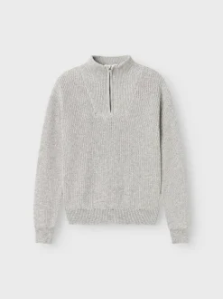 Lasten Neulepusero, NKMSAFALLE LS KNIT Vaaleanharmaa>Name It Outlet
