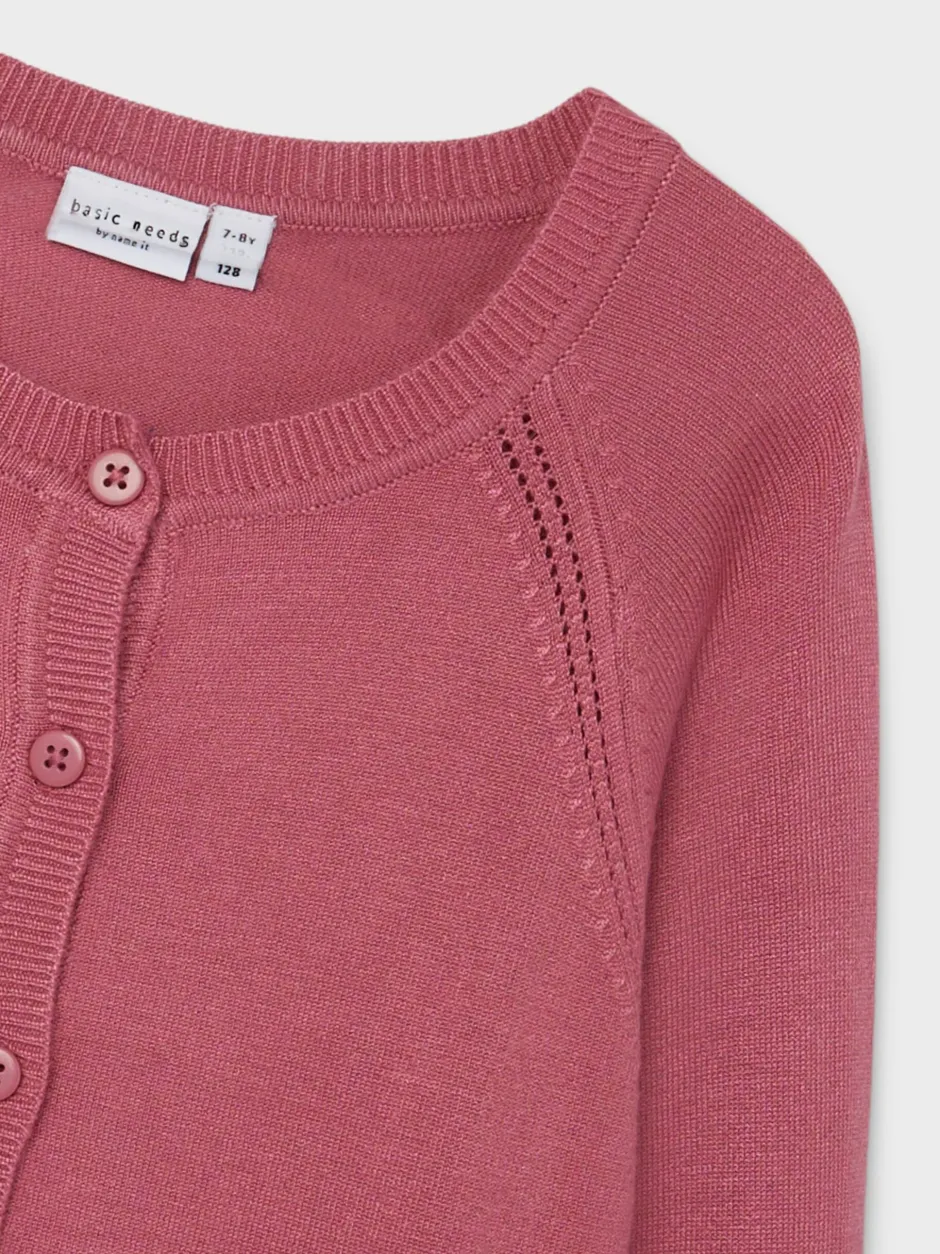 , Lasten Neuletakki, NKFVIONI LS KNIT CARD NOOS>Name It Best