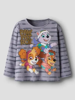 lasten pitkähihainen paita NMFJANNET PAW LS NREG TOP, violetti>Name It Online