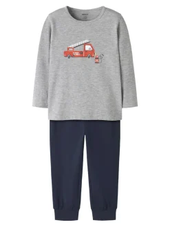 lasten pyjama NMMNIGHTSET GREY FIRETRUCK NOOS,>Name It Hot