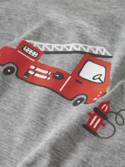 lasten pyjama NMMNIGHTSET GREY FIRETRUCK NOOS,><noscript><img width=