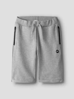 Lasten Shortsit, NKMVIMO SWE SHORTS NOOS Vaaleanharmaa>Name It