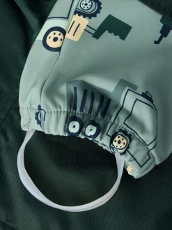 lasten softshell haalari NMMALFA08 SOFTSHELL SUIT NOOS, kuosi vihreä><noscript><img width=