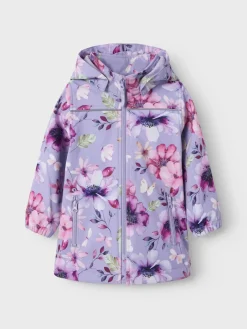 lasten softshell takki, NMALFA08 SOFTSHELL LONG JACKET Liila>Name It New