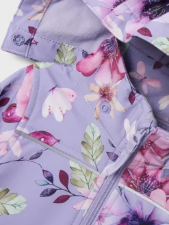 lasten softshell takki, NMALFA08 SOFTSHELL LONG JACKET Liila><noscript><img width=