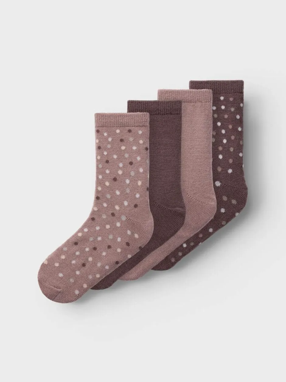 Lasten Sukat, NKFWAK WOOL 4 PACK SOCK i>Name It Sale
