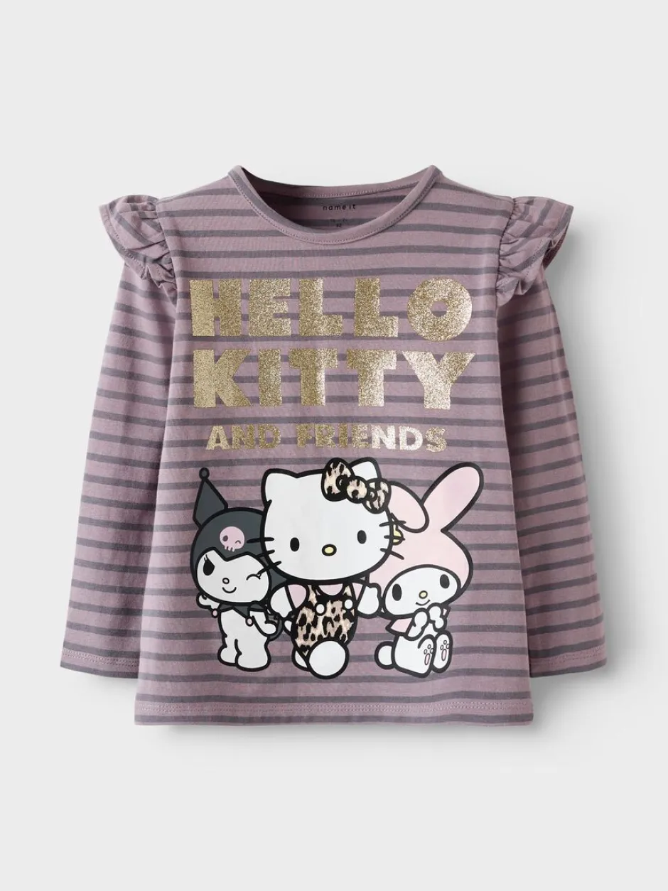 lasten toppi, NMFASANNA HELLO KITTY LS TOP BOX SKY Violetti, Lila>Name It Hot