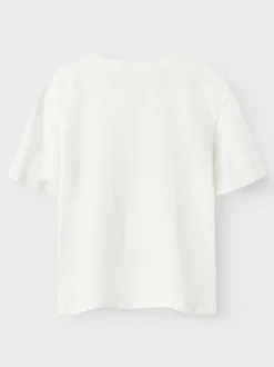 lasten t-paita NKFAKUN STITCH REG TOP NOOS, luonnovalkoinen>Name It Hot