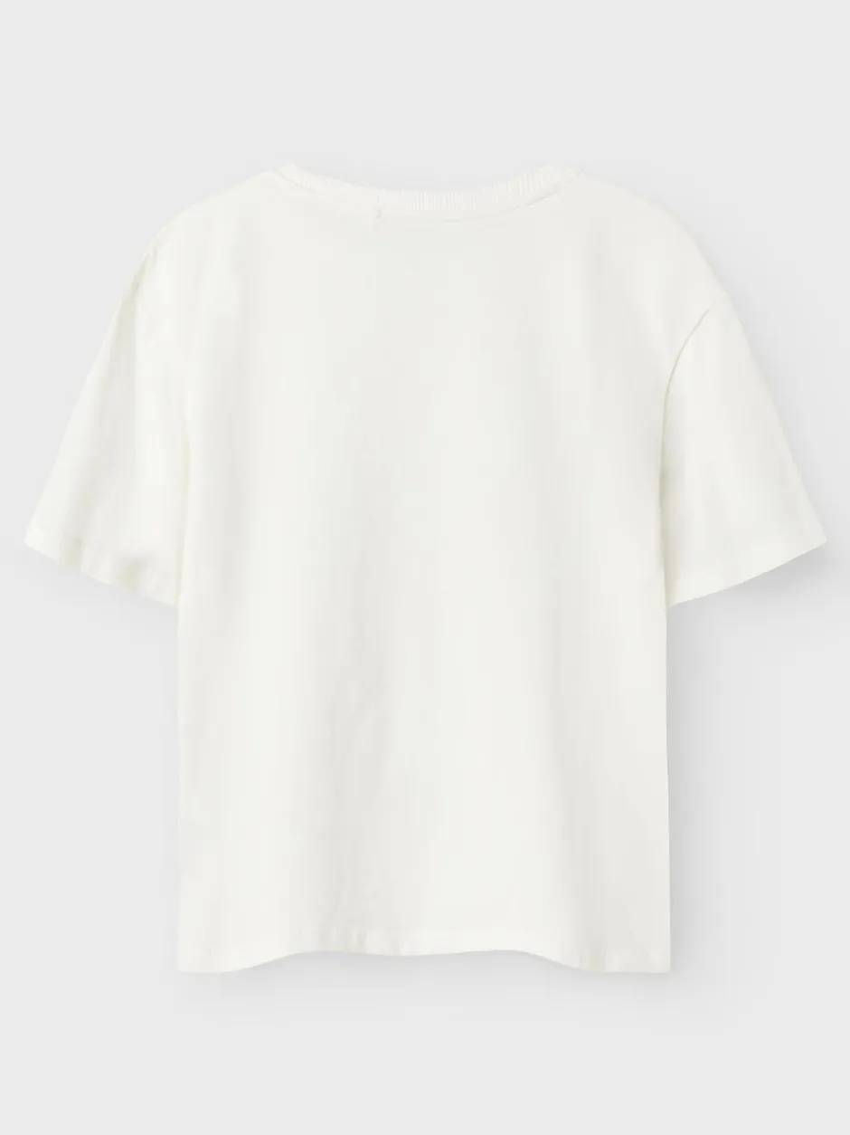 lasten t-paita NKFAKUN STITCH REG TOP NOOS, luonnovalkoinen>Name It Hot