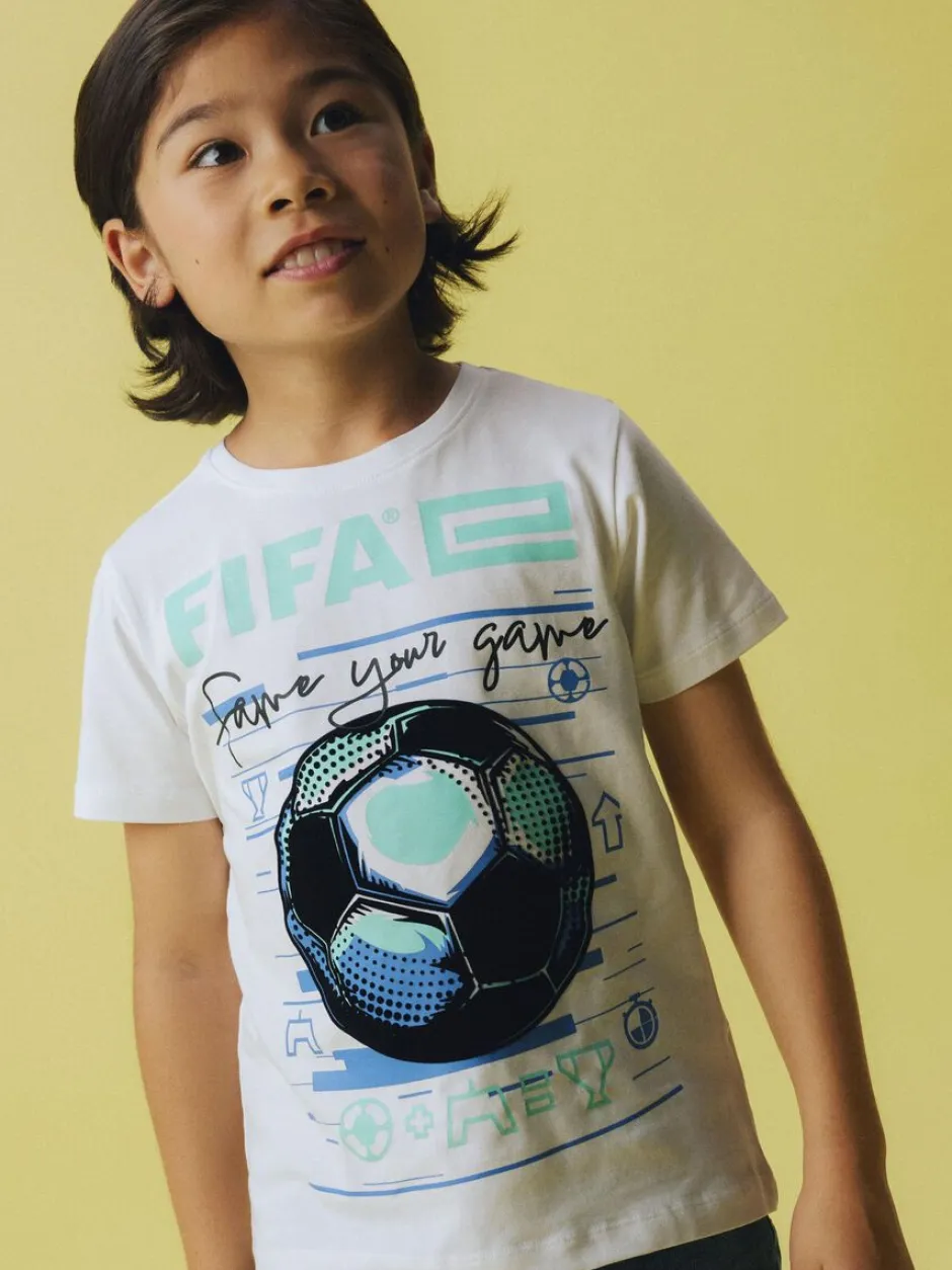 lasten t-paita, NKMADIAN FIFAE SS TOP BOX VDE>Name It Best