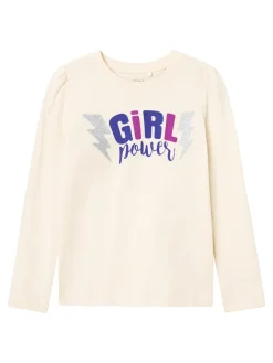 lasten trikoopaita, NMFROSELIN LS TOP>Name It Hot