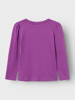lasten trikoopaita, NMFROSELIN LS TOP Liila>Name It New