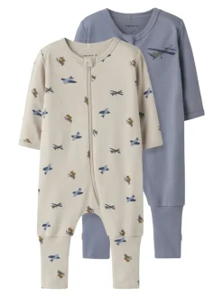 lasten yöasu, NBMNIGHTSUIT 2P ZIP AIRPLANE Ei Värikoodia>Name It Clearance