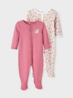 lasten yöpuku, NBFNIGHTSUIT 2P ROSE FLOWER>Name It New