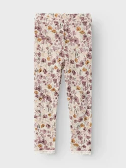 leggingsit, NMFWANG WOOL NEEDLE LEGGING Beige Kuosi>Name It Hot