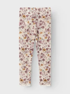 leggingsit, NMFWANG WOOL NEEDLE LEGGING Beige Kuosi>Name It Hot