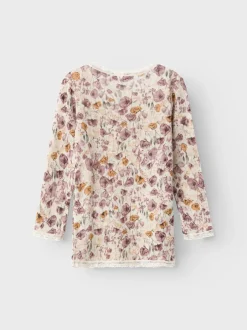 paita, NMFWANG WOOL NEEDLE LS TOP Beige Kuosi>Name It Discount