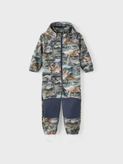 softshellhaalari, NMMALFA08 SUIT AOP FO Armeijanvihreä>Name It Online