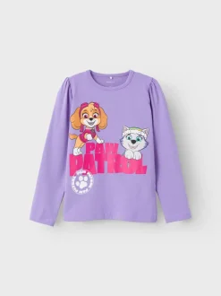 trikoopaita, NMFJUMINA PAWPATROL LS TOP Liila>Name It Hot