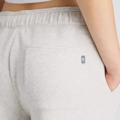 naisten collegehousut Linear Heritage Fleece Barrel Pant, vaaleanharmaa><noscript><img width=